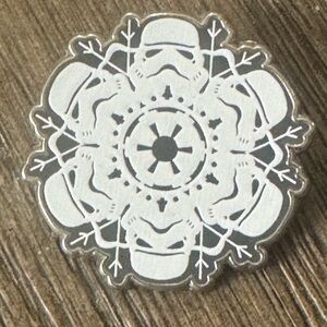 5/$25 Disney Star Wars Stormtrooper Snowflake Pin